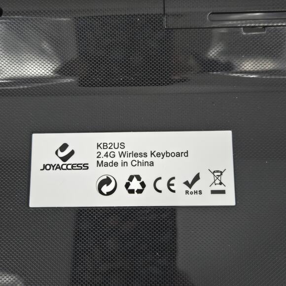 JoyAccess KB2 Slim Full Wireless Keyboard Gray & Silver NO RECEIVER - Picture 6 of 7